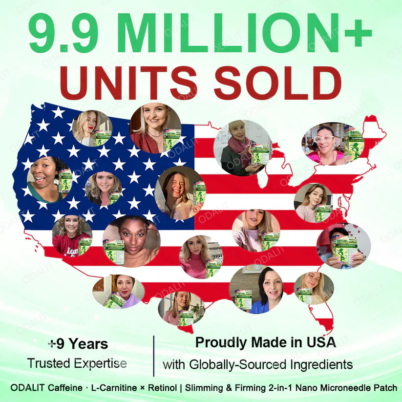 [ 2026 FDA-Registered & Official store] 🇺🇸 ODALIT® L-Carnitine × Retinol | Slimming & Firming 2-in-1 Nano Microneedle Patch 🔥 Obesity, Diabetes, Sleep Apnea, And Joint Issues⏳