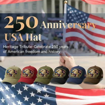 🗽Eagle & Liberty – United States 250th Anniversary Hat🦅(Breathable & Lightweight Comfort & Unisex Fit)