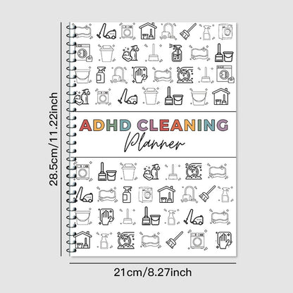 💕A4 Daily Focus Planner Notebook-Cleaning & Organizing Toolkit