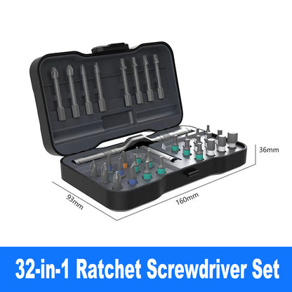 🔥🔥24 in 1 DlY Screwdriver Set Magnetic Compact and Portable Ratchet Screwdriver