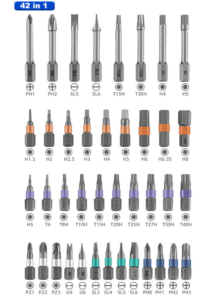 🔥🔥24 in 1 DlY Screwdriver Set Magnetic Compact and Portable Ratchet Screwdriver