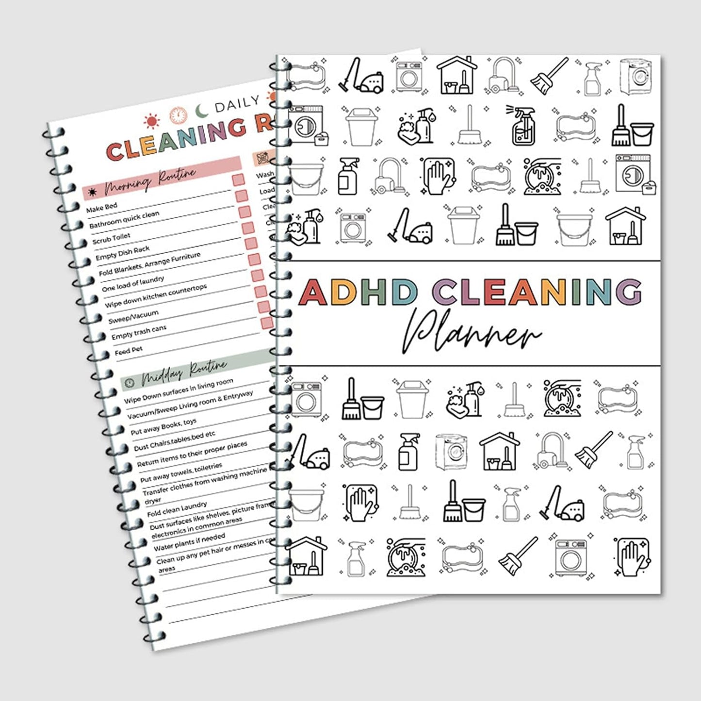 💕A4 Daily Focus Planner Notebook-Cleaning & Organizing Toolkit