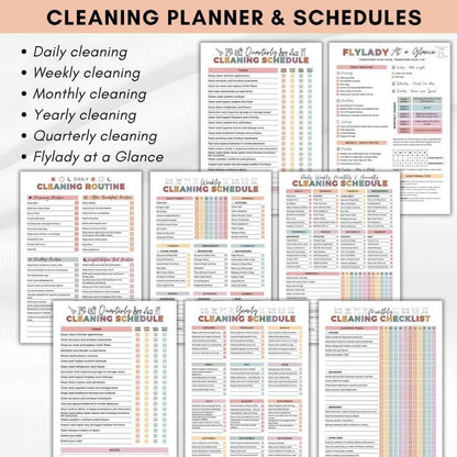 💕A4 Daily Focus Planner Notebook-Cleaning & Organizing Toolkit
