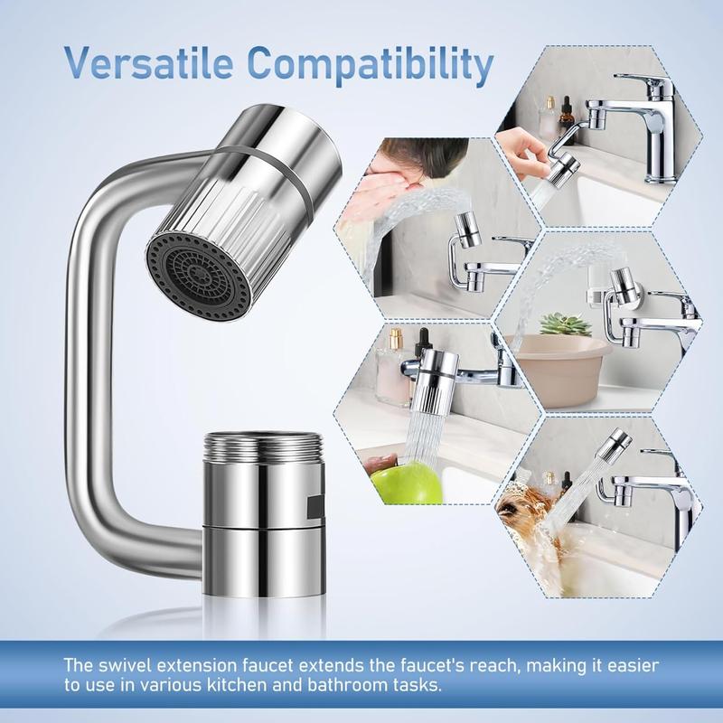 🚨 LAST CHANCE: 61% OFF - Rotatable Faucet Extension with 2 Splash Modes 💦