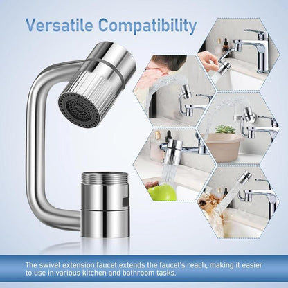 🚨 LAST CHANCE: 61% OFF - Rotatable Faucet Extension with 2 Splash Modes 💦