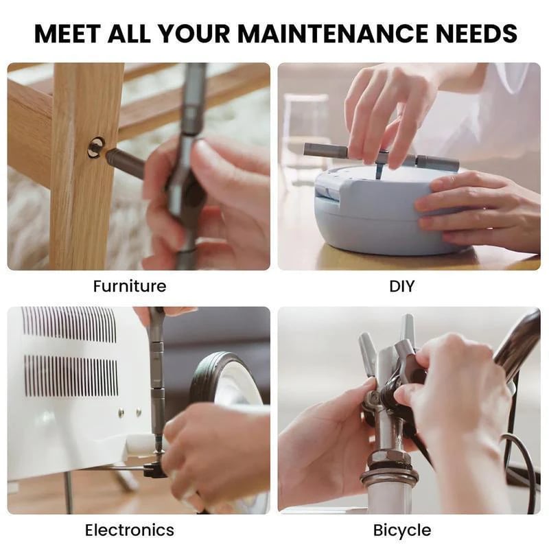 🔥🔥24 in 1 DlY Screwdriver Set Magnetic Compact and Portable Ratchet Screwdriver