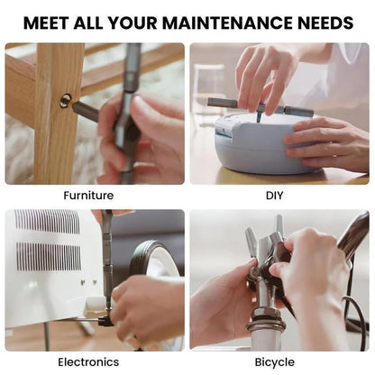 🔥🔥24 in 1 DlY Screwdriver Set Magnetic Compact and Portable Ratchet Screwdriver