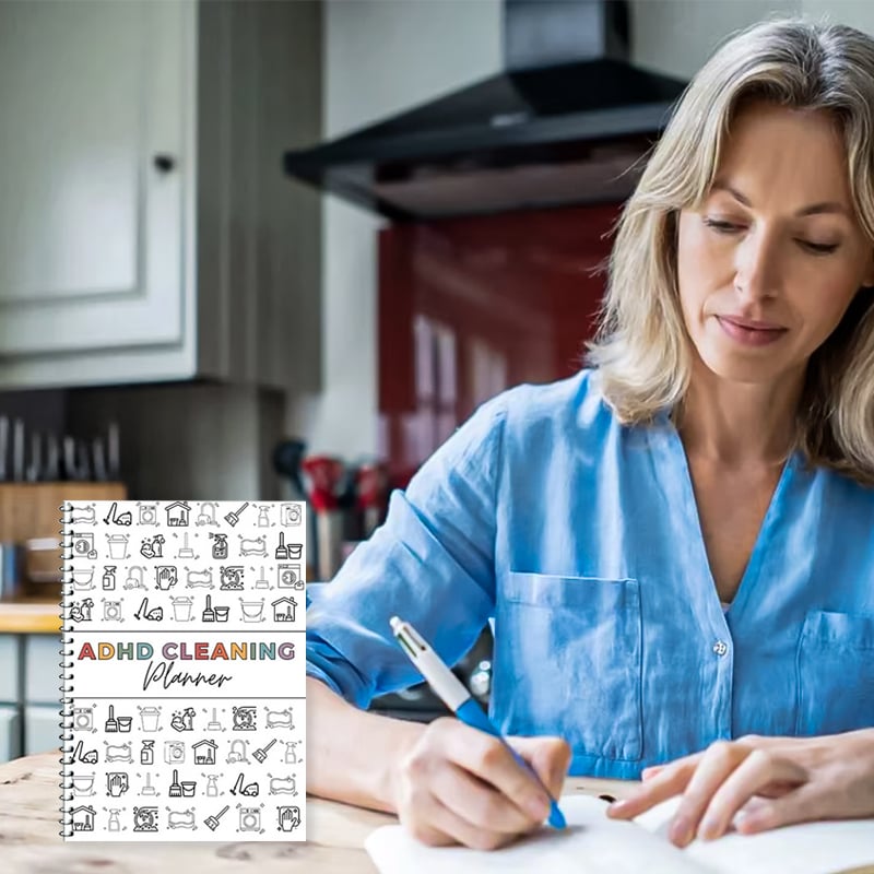 💕A4 Daily Focus Planner Notebook-Cleaning & Organizing Toolkit