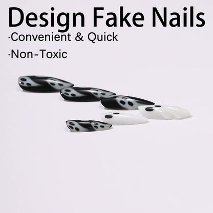 🔥Halloween themed manicure（24 Pieces）