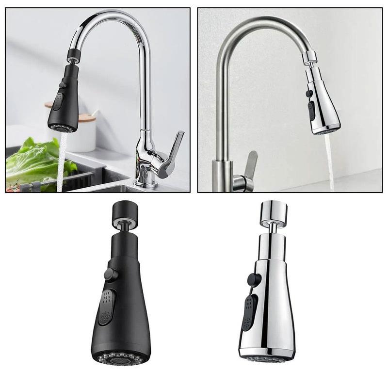 3-in-1 High-Pressure 360° Faucet & Universal Adapter