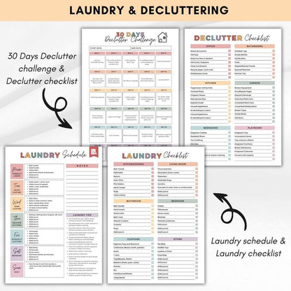 💕A4 Daily Focus Planner Notebook-Cleaning & Organizing Toolkit