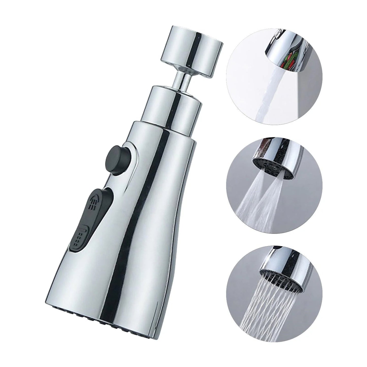 3-in-1 High-Pressure 360° Faucet & Universal Adapter